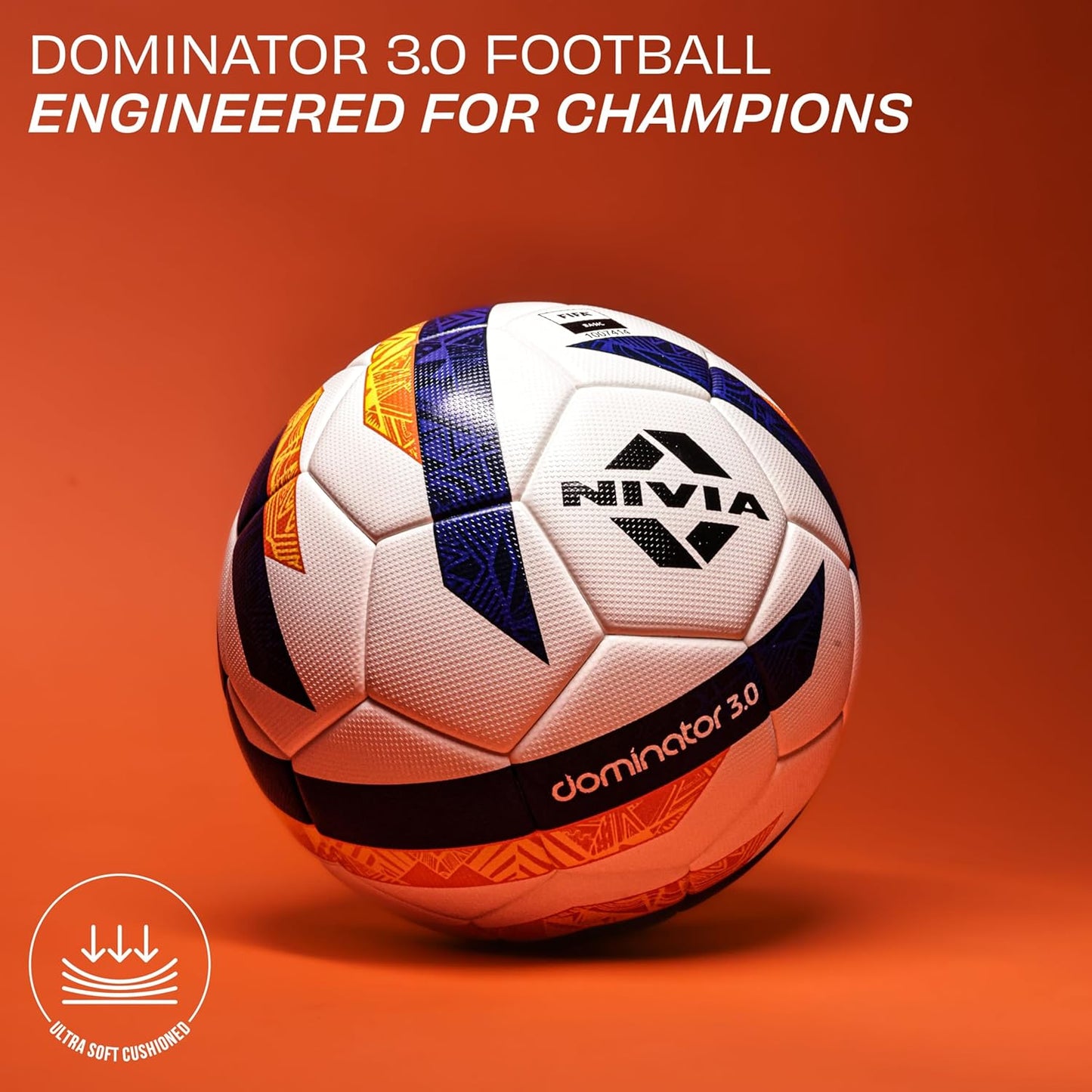 Nivia Dominator Rubber Football 3.0