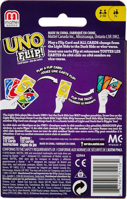 Mattel UNO Flip - Double Sided Card Game